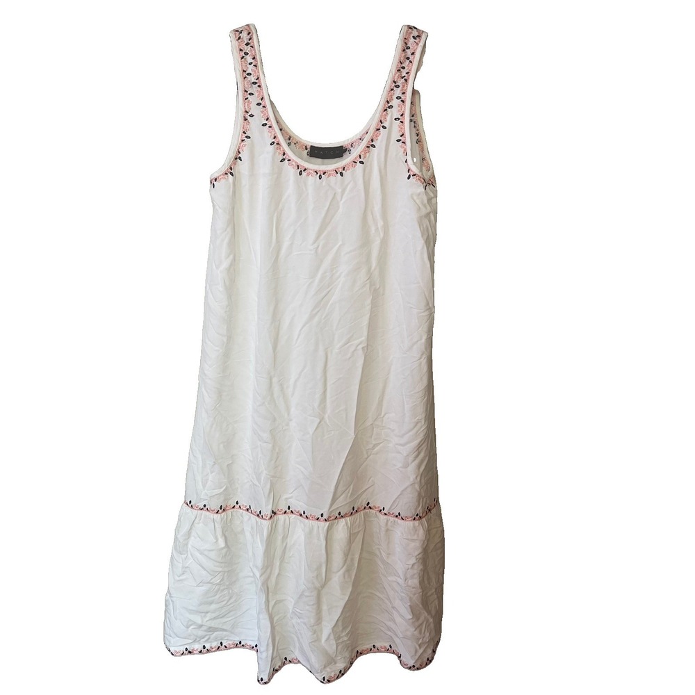 Hatch Maternity Women's THE EDIE DRESS White Sun Pink Black Size 1 (S/4-6)